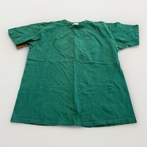 Vintage 90s Oneita Mens Green Texas Short Sleeve T-Shirt Size L Large